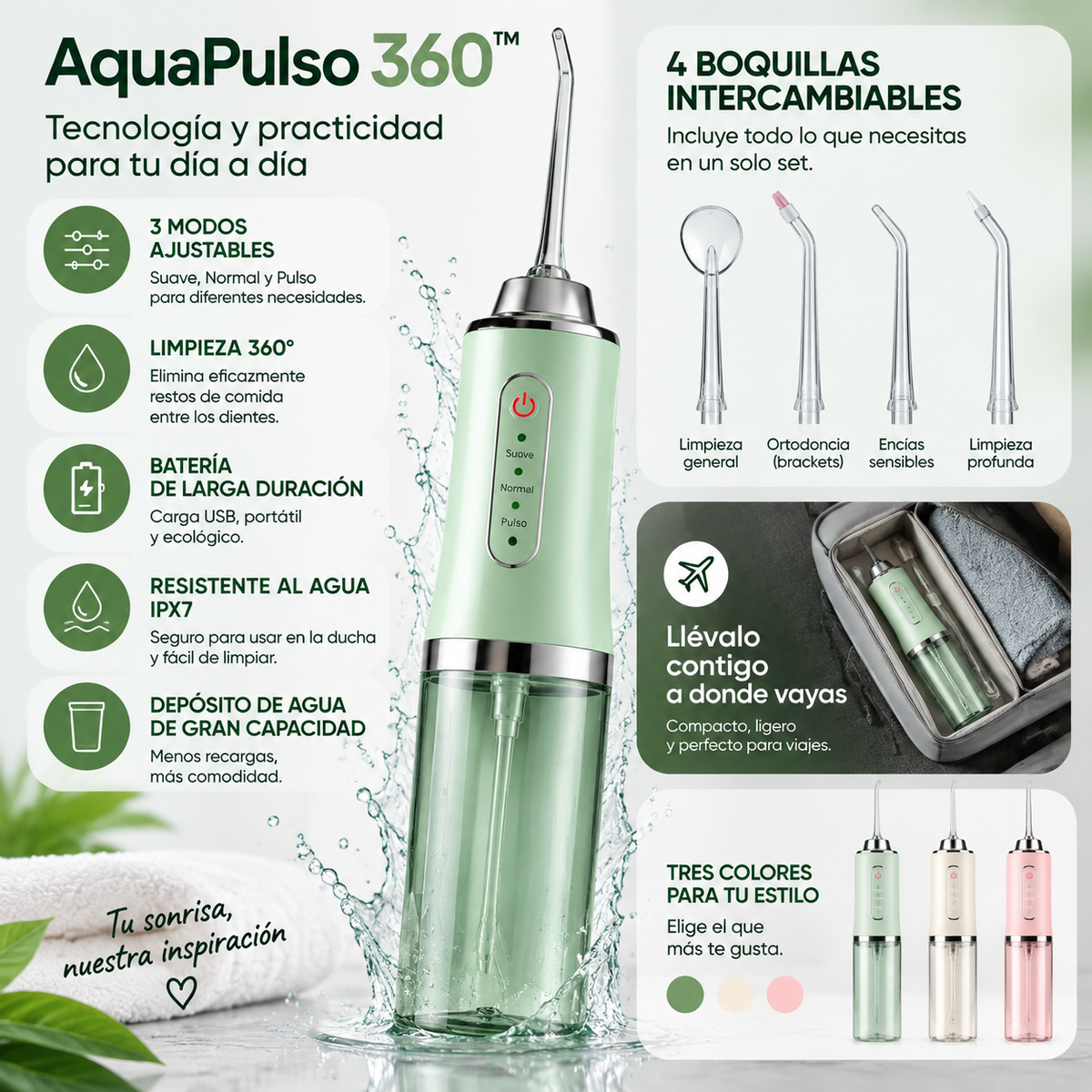 AquaPulso 360 Limpieza profesional en 60 segundos desde tu casa